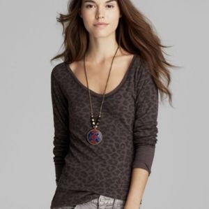 Free People | We the Free Desperate Leopard Top XS